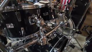 Yamaha 1988 5000 Series Stage Customs Birch 5 piece kit for sale in Piano Black. Near flawless.