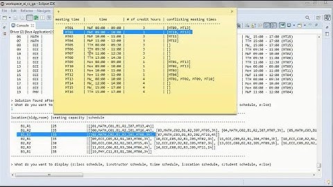 Class Scheduling + Genetic Algorithm + Credit Hours + JAVA (prototype project 07 - public version)