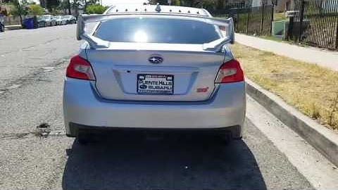 2016 Subaru STI resonator and muffler delete