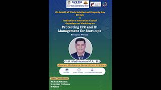 Glimpse of IPR &amp; IP Management for startup workshop