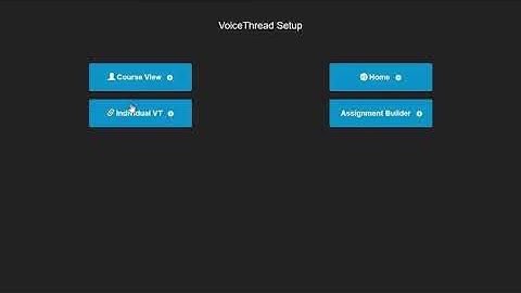Setting up a VoiceThread Assignment in Moodle