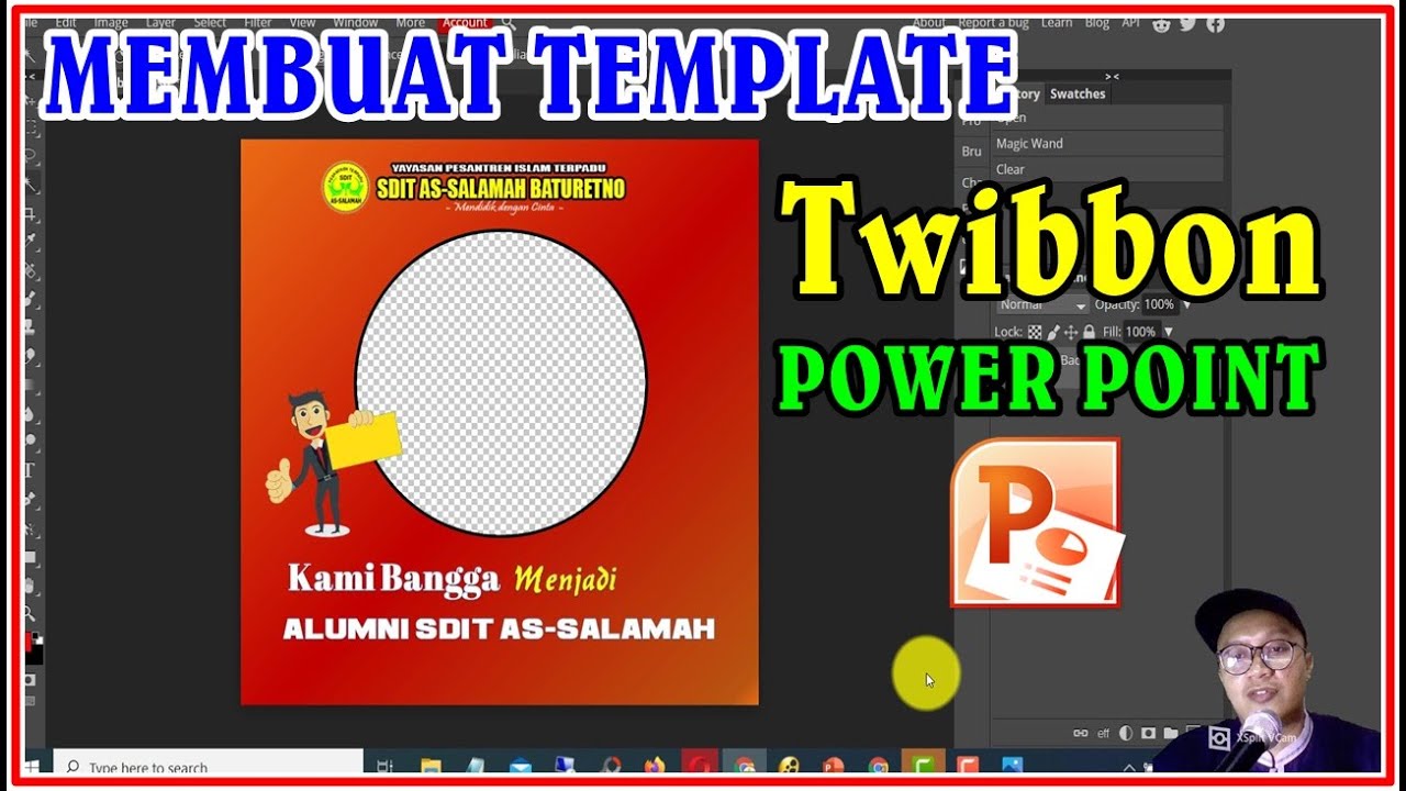 Cara Membuat Template untuk Twibbon Terbaru Dengan Power Point 
