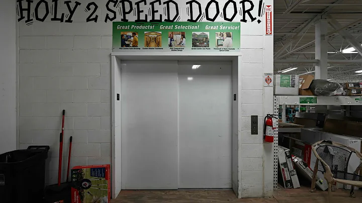 St  Ann, MO: Holy Two Speed Door! Let's ride the Abell Elevator at Menards!