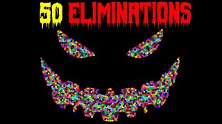 The 50 Times Eliminations - Elimination Marble Race In Algodoo 9 