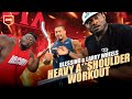 Shoulder Workout for Mass | IFBB Pro Blessing Awodibu with Larry Wheels & Andrew Jacked