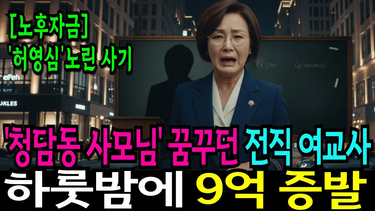 [노후 자금 사연] 청담동 사모님 꿈꾸던 전직 여교사, 뒷골목 기사식당 설거지꾼 된 충격 사연, 은퇴자금, 퇴직자금, 노후의지혜, 노후자금, 시니어사연, 노후사연