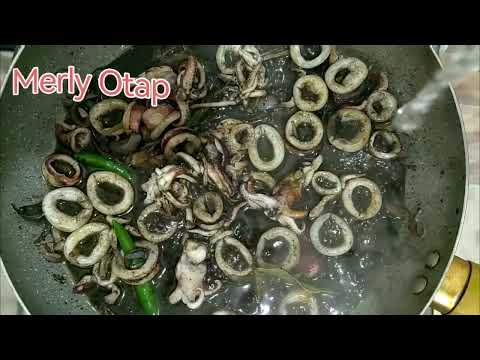 ADOBONG PUSIT AT KANGKONG MAPA UNLI RICE KA SA SARAP #cooking #asmr @merlyotap6964