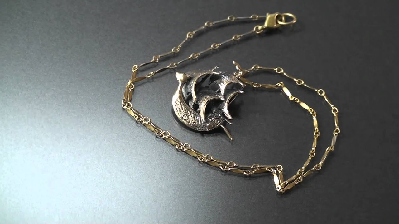 Flotsam & Jetsam Spanish Galleon Pendant / 帆船ペンダント YouTube
