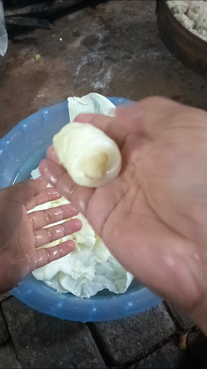 cara gulung kol buat siomay #food #vidioshort