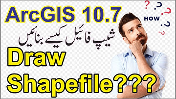How to draw Shapefile in GIS | Learn GIS in Urdu - Lecture 7