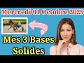 Mercredi 01/10 Pronostics Quinté + PMU: Découvrez mes Bases Incontournables + Chevaux de Complément