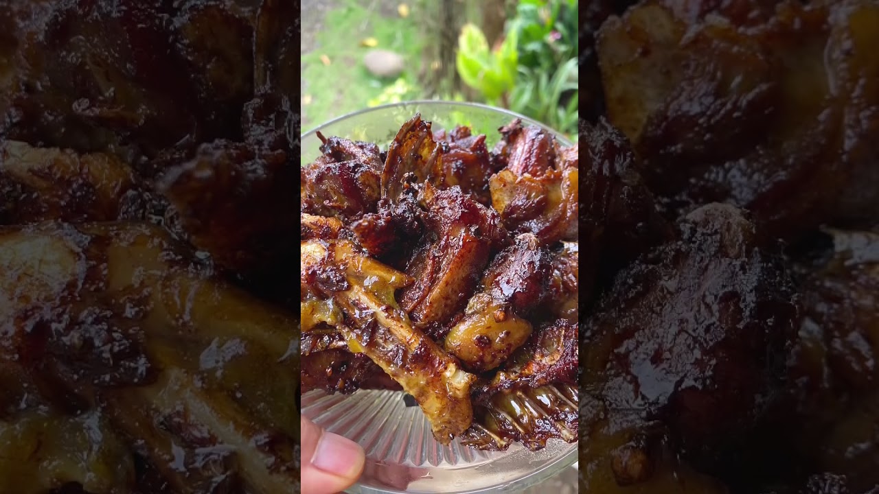 Yum! I'm in heaven with this duck adobo cooked over a wood fire 