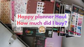 Happy planner haul, How much did I buy?