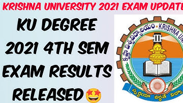 Krishna University Degree 4th Sem Results Released// how to check the results//Krishna University