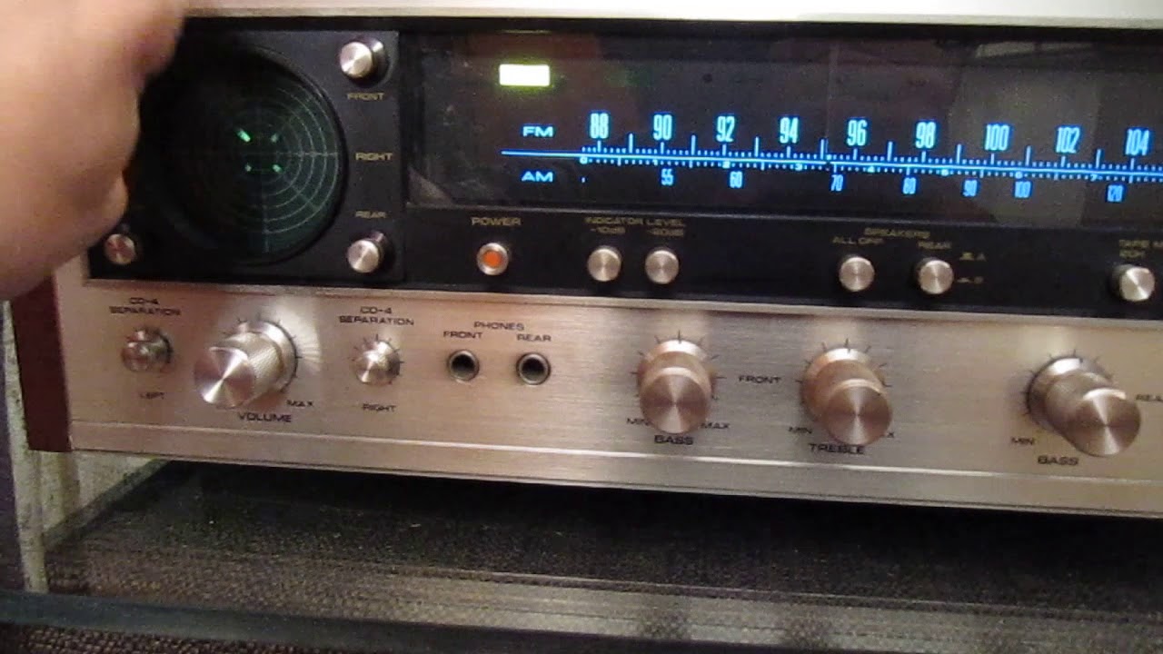 Pioneer QX747 quad stereo receiver DEM0 YouTube