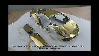 Restoration Lamborghini Huracan to 24k GOLD