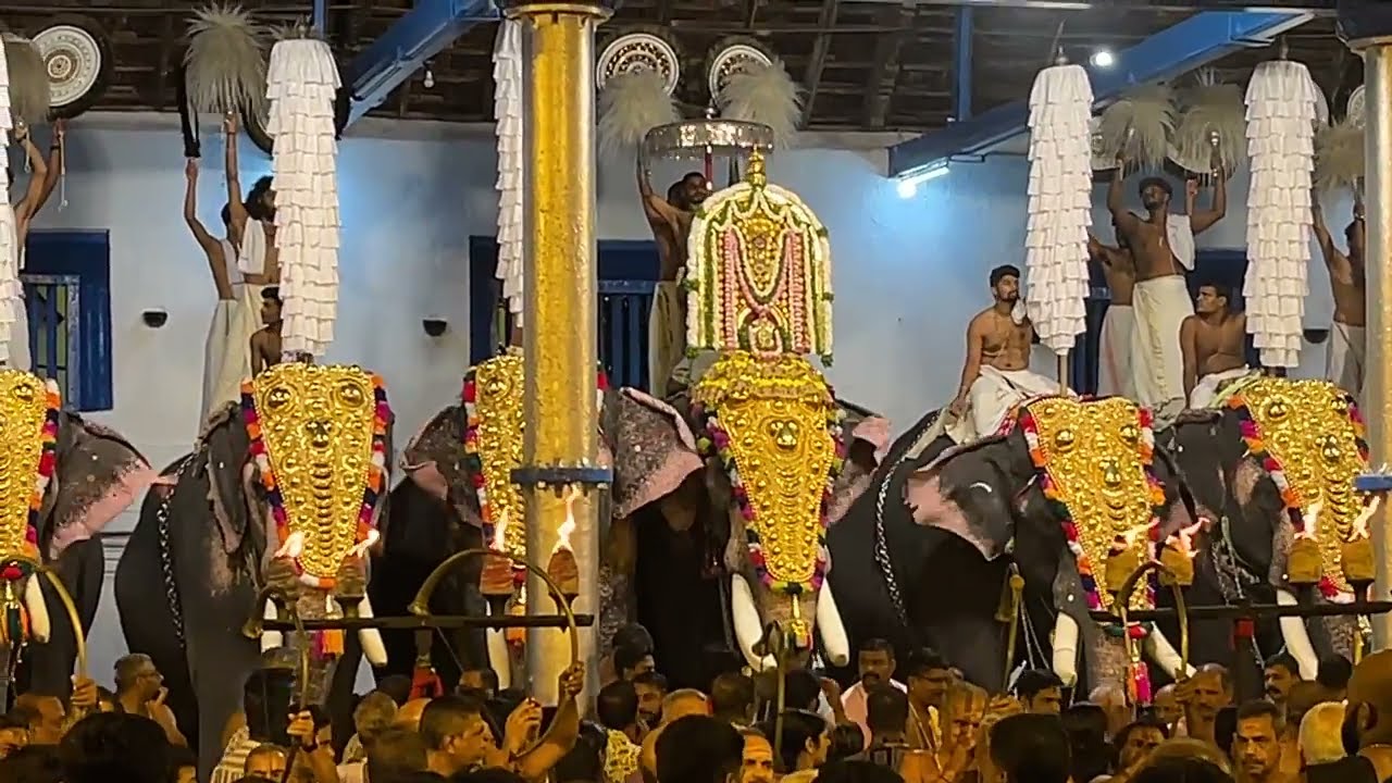 Thriketta Purappadu 2024 | Panchari Melam | Peruvanam Kuttan Marar | Sree Poornathrayeesa Temple