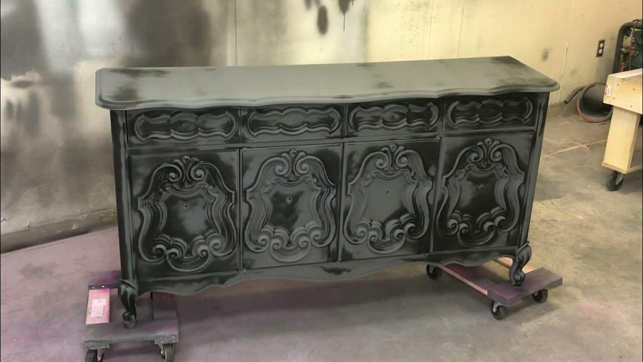 How To Powder Glaze Furniture, Step Two, Let The Powder Glaze Fully Dry