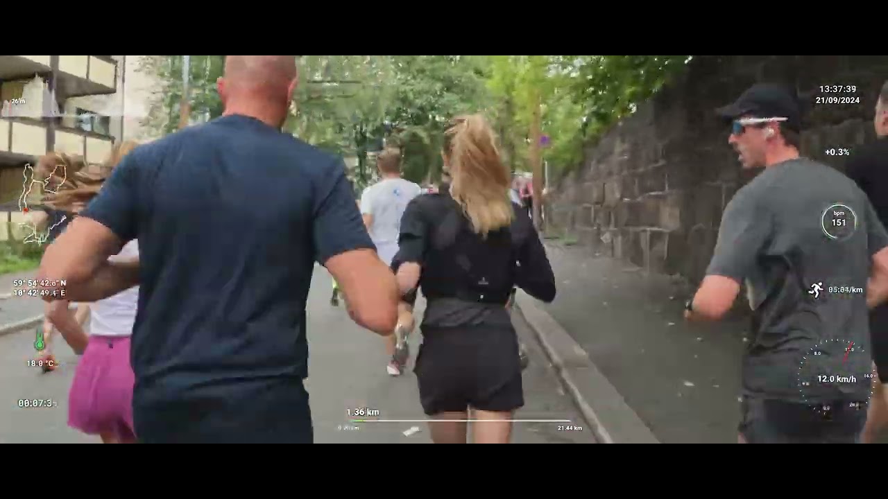 Oslo Half Marathon 2024 telemetry