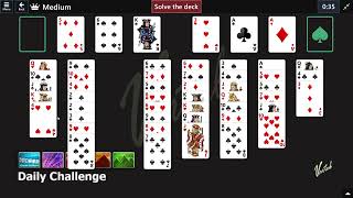 Microsoft Solitaire Collection | Daily Challenge December 23rd 2022 | FreeCell Medium