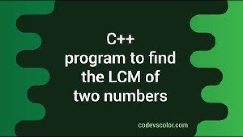 write a c++ program to find  LCM  of two number by using recurring