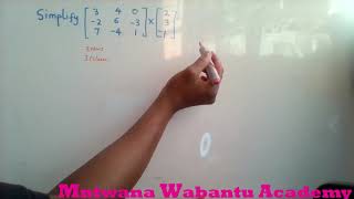 Simplify  Matrix operation