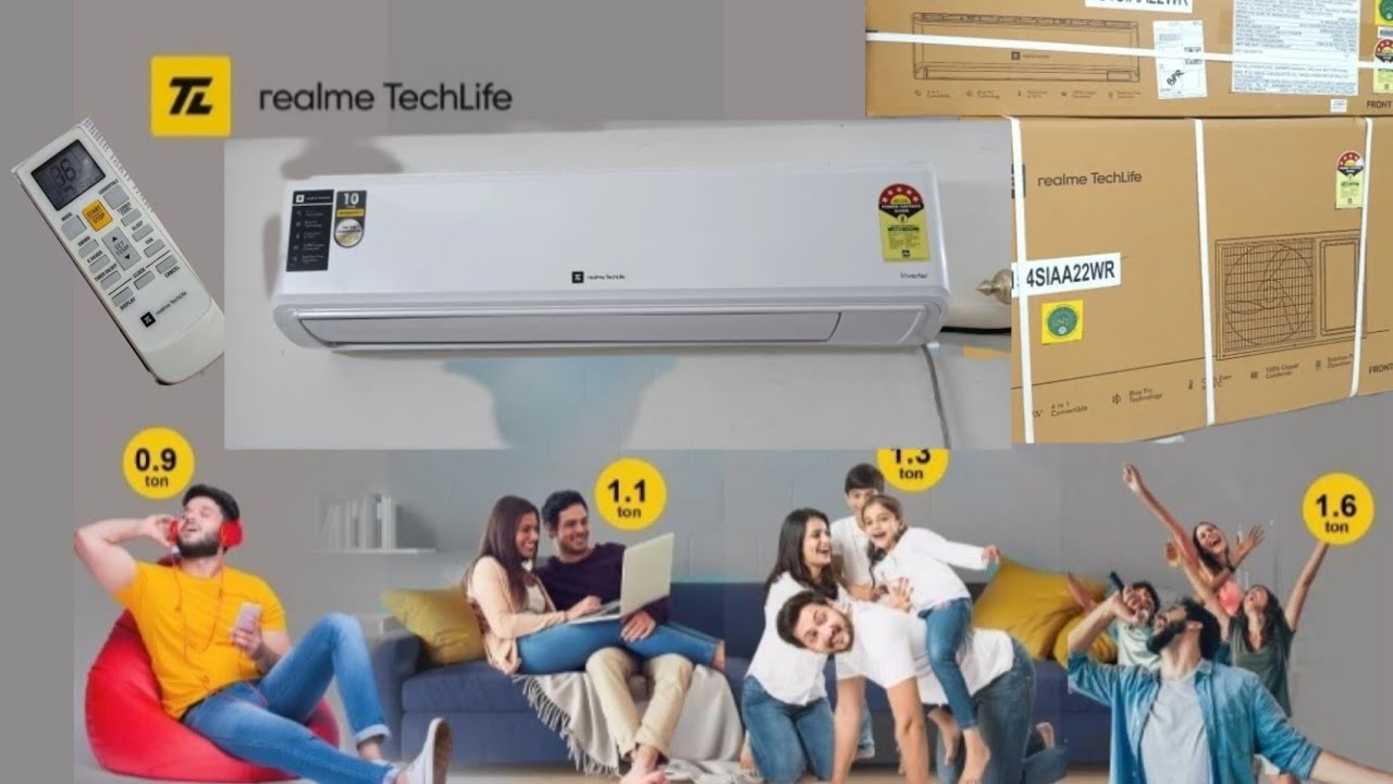 realme AC Unboxing & Review Full Process || realme 1.5 ton inverter Air conditioner ||