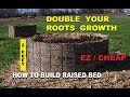 How to Build a Raised Wood Chip Organic Gardening Bed for beginners, Cheap Designs - Part 1