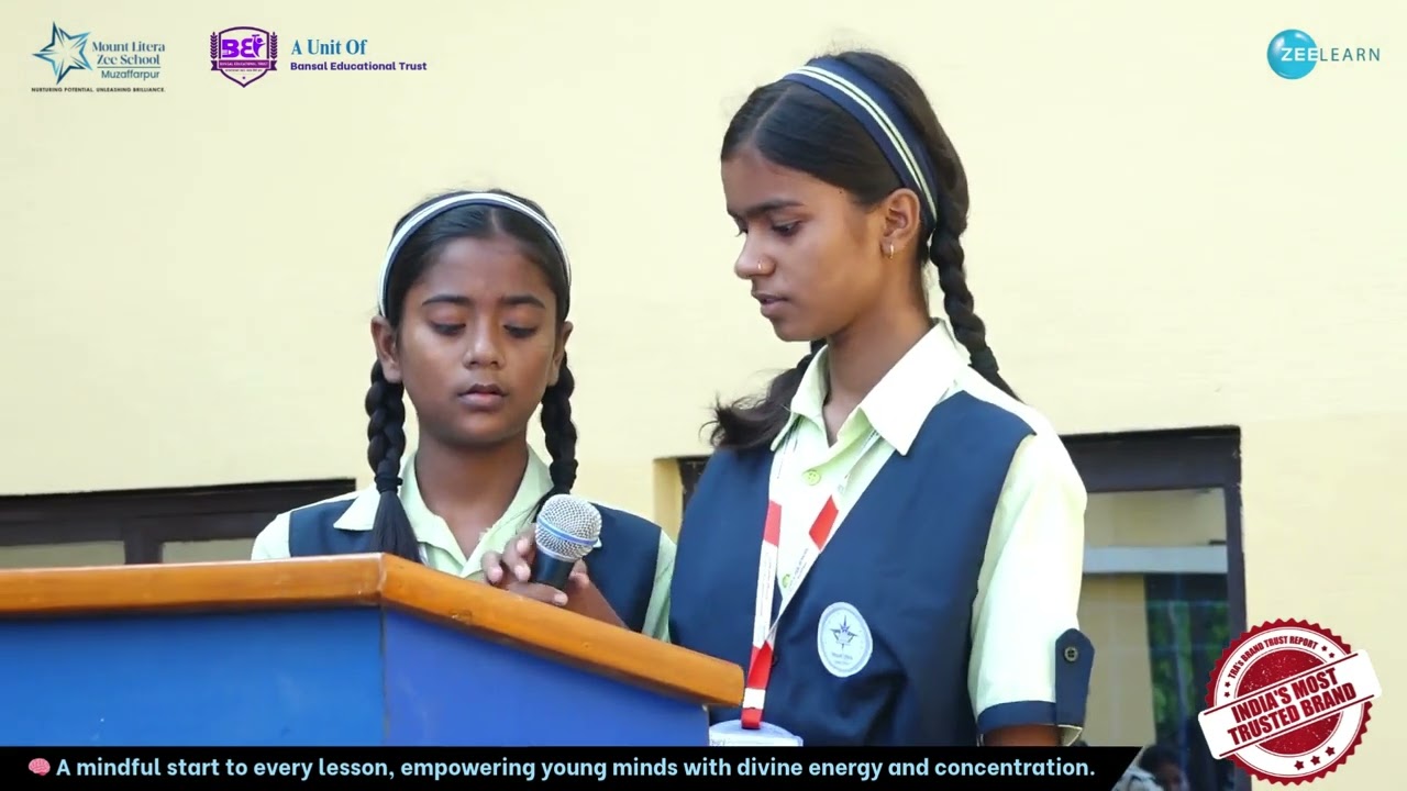 Morning Assembly at MLZS Muzaffarpur | Students Chant Gayatri Mantra Daily for a Positive Start