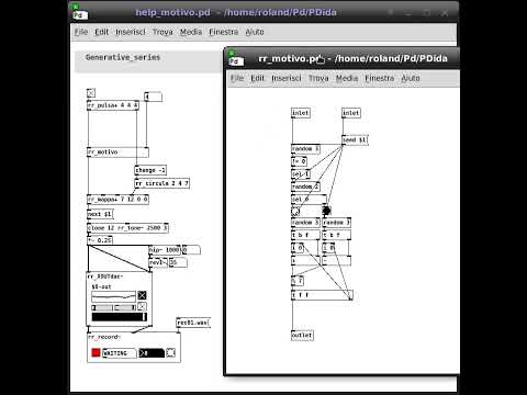 PDida (Pure Data) help patch: [Melody Generation] - motivo