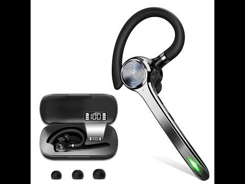Бездротова bluetooth гарнітура G7 з функцією шумозаглушення та зарядним кейсом, видео 1