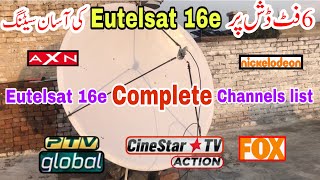 Eutelsat 16e latest updates | Eutelsat 16e dish setting | #Eutelsat16e #satellitesworld