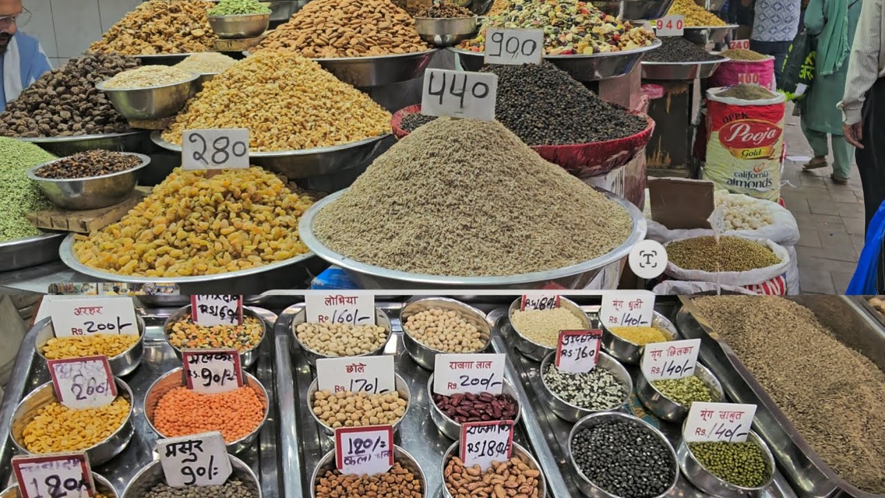 Asia's largest Spice and Nuts Market Old Delhi