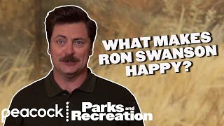 What Makes Ron Swanson Happy? | Parks and Recreation