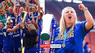 Emma Hayes reacts to winning the WSL title again! 🏆🏆🏆🏆🏆🏆🏆 Resimi