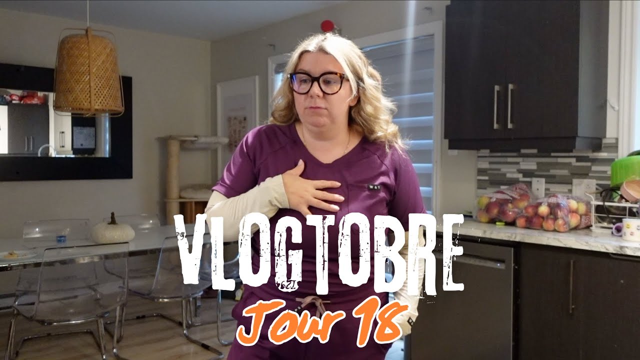 VLOGTOBRE JOUR18: Grosse journée de travail, Terminé ma lecture et il fait froid!