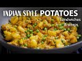 Indian style potato recipe  vegetable wrap and sandwich recipe  vegetarian and vegan meals idea