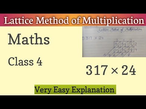 Lattice method of Multiplication || 3 digit by 2 digit number - YouTube