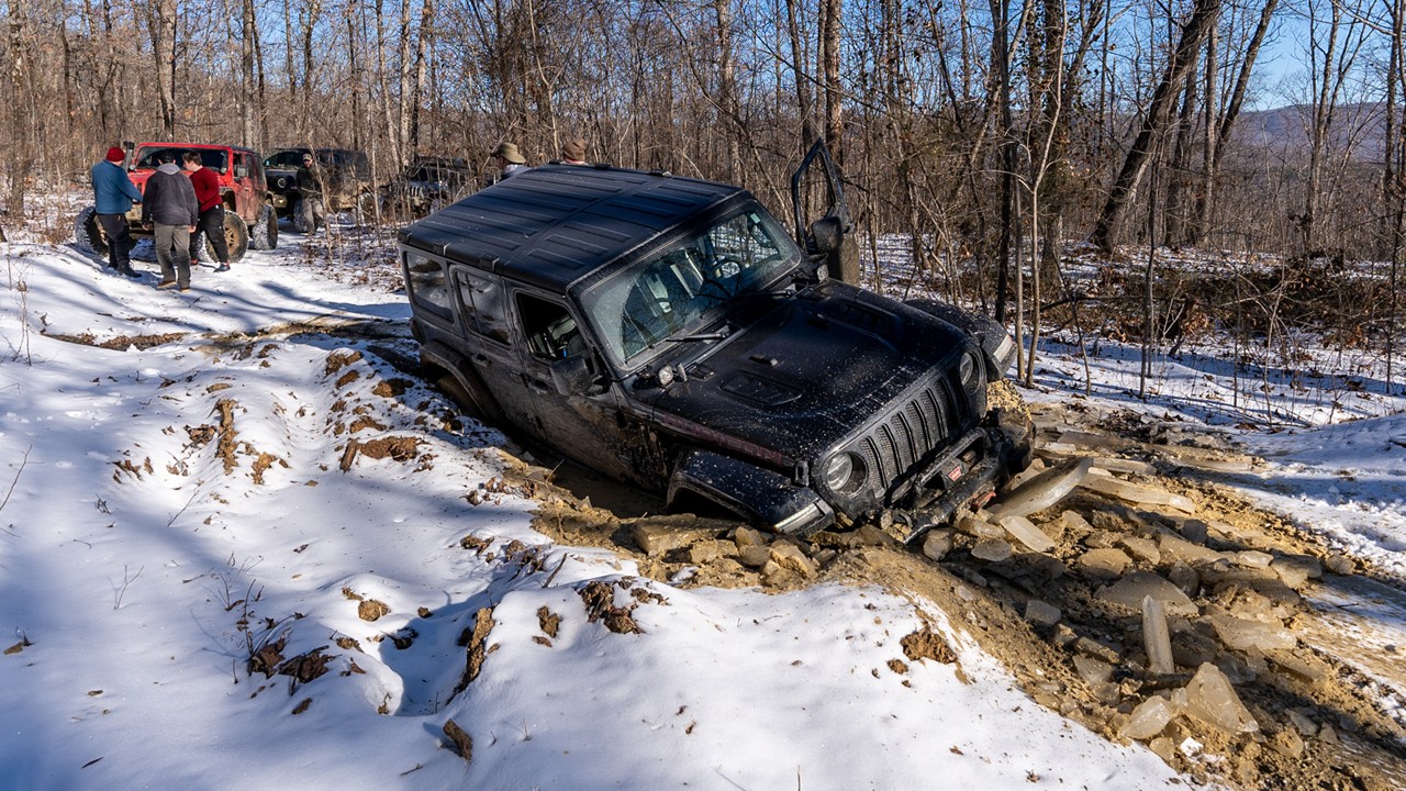 7 Degrees and frozen trails in the Ozarks - Cold Water Run 2024