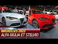 Salon de Bruxelles 2023. Alfa Romeo Giulia et Stelvio restylés