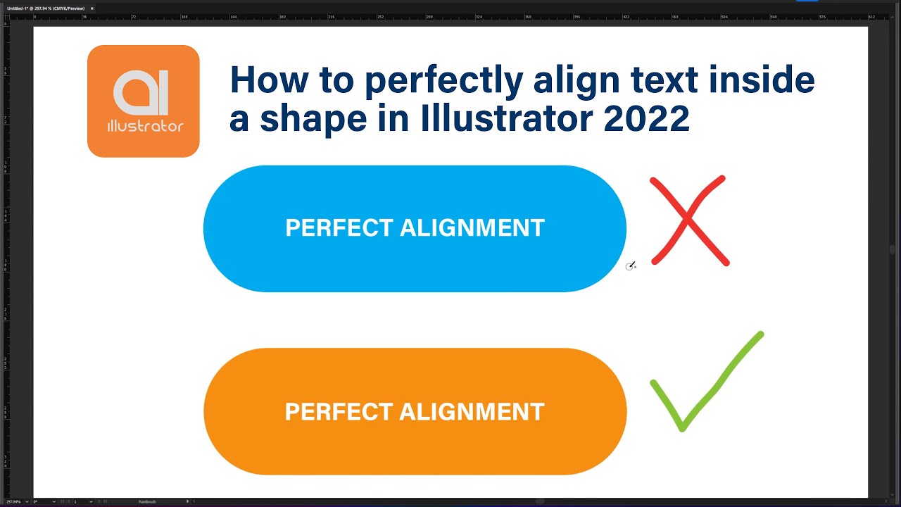 How do you align text perfectly?
