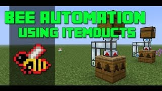 Minecraft Bee Breeding Automation using ItemDucts