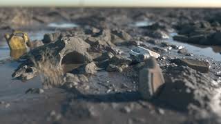 High quality render with lightwave, octane render and quixel