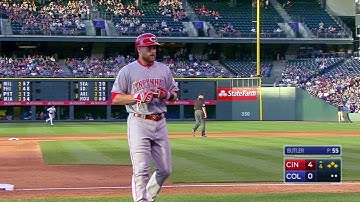 CIN@COL: Cozart plates Suarez with a double to left