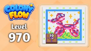 Colony Flow level 970 walkthrough solution gameplay 