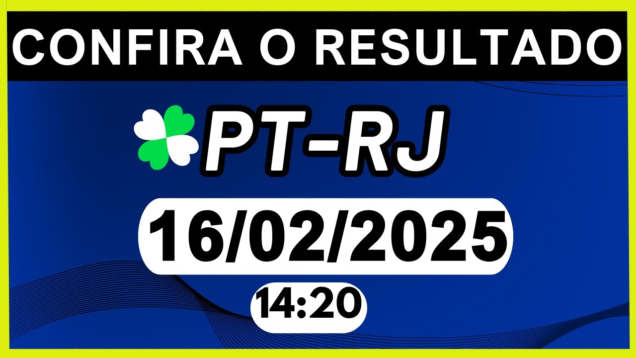 RESULTADO JB - PT-RJ e LOOK-GO 14:20 | 16/02/2025 - YouTube