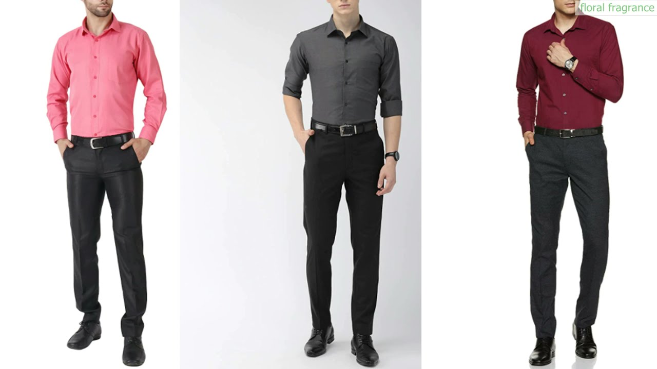 formal black pant shirt matching