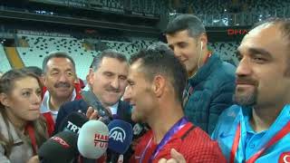 Cumhurbaşkanı Erdoğan'la Osman Çakmak Maç Sonu Konuşması