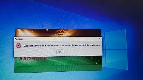 Aadhaar software auto hide solution video.software was not opening after clicking on its icon.