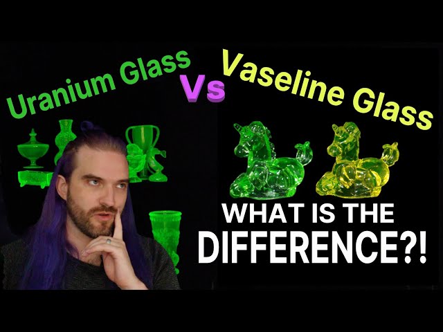 Vaseline glass vs Custard glass vs Burmese glass side by side comparison